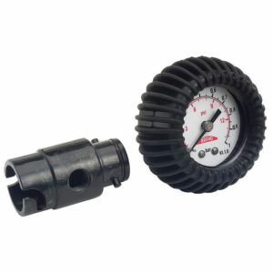 Gauge meter with pump adaptor