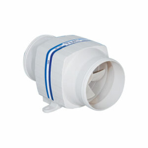 In-line blower, 24V, 2.5A, Diam. 3"