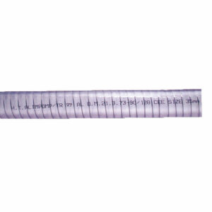 Manguera para salida y entrada de liquidos, PVC, blanco, alambre reforzado, Ø19mm, 3/4''