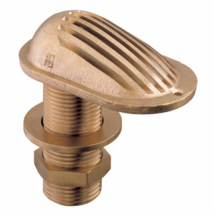 Grated water intake, brass, 1 1/2"