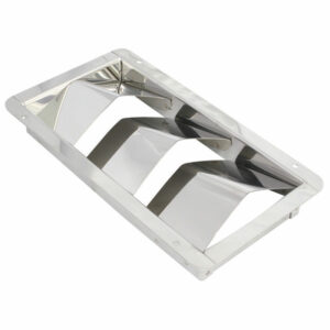 Louver Ventilator, stainless steel, L 205mm x W 112mm x Η 27mm