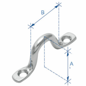 Eye strap, AISI 316, 10mm (wire)