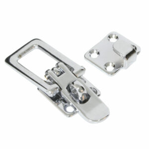 Hatch Fastener, chrome plated brass