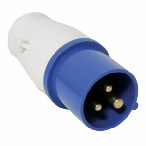 Enchufe macho 16 a, 220-240 v azul