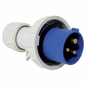 Enchufe macho , anillo seguridad 16 a, 220-240 v azul