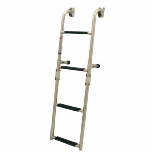 Escalera plegable para espejo de popa, peldaños 2+2, 257x865mm