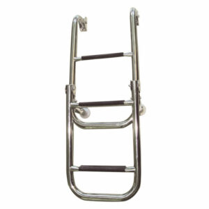 Escalera Plegable,2+3 peldaños, Inox 316, 305x1325mm, ø25mm