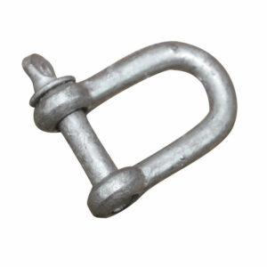 Large Type D shackle galvanized, diam. 10mm