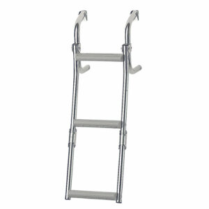 Escalera Plegable, Inoxidable 316, 2+1 Peldaños